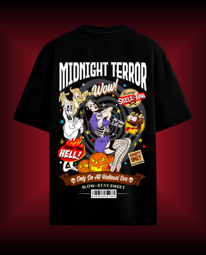 Midnight Terror - Premium Men Oversized Tees