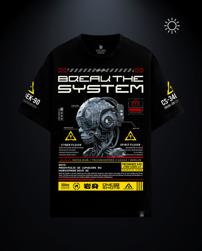 Break the System - Premium Men Oversized Tees