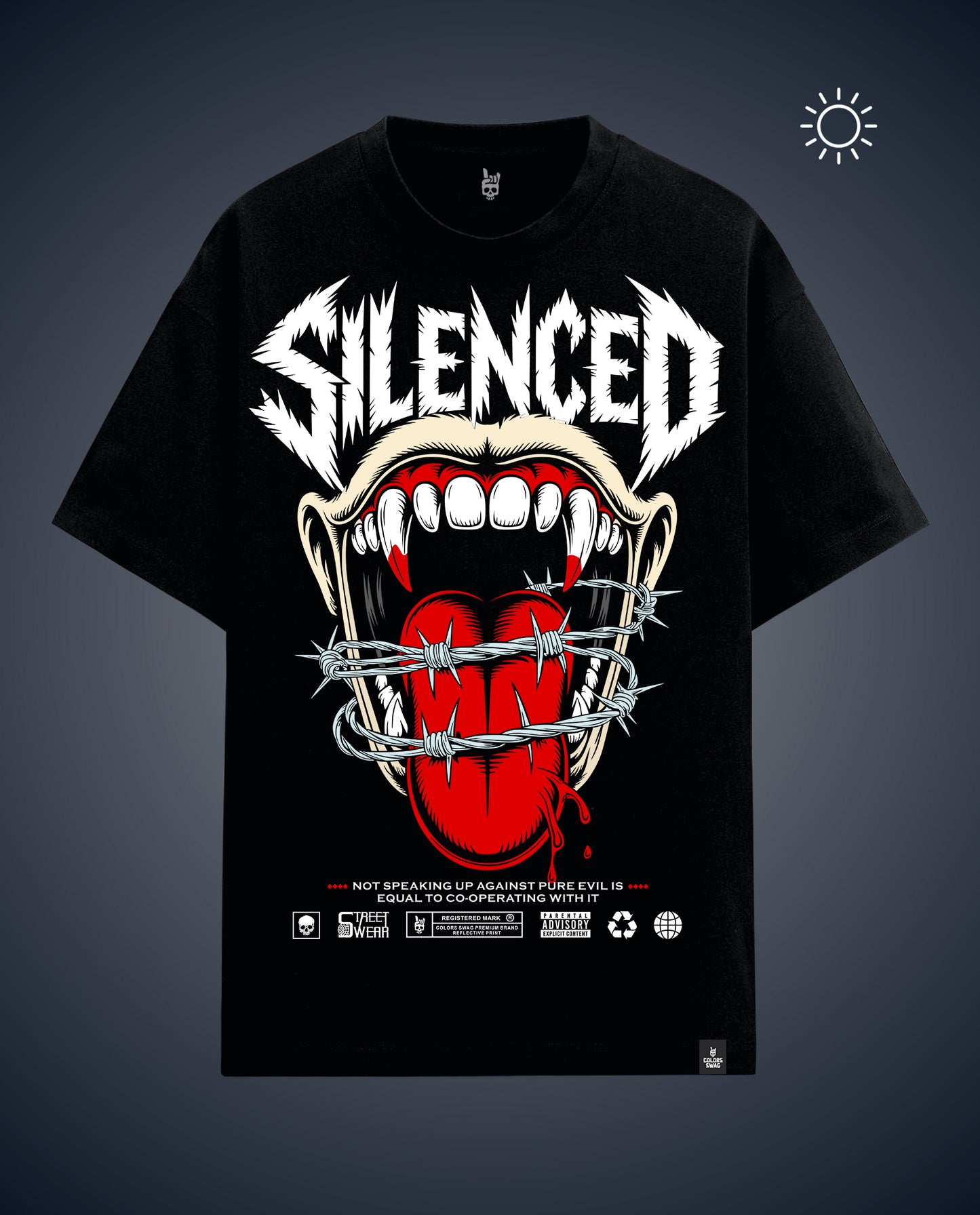 Silenced - Premium Men Oversized Tees