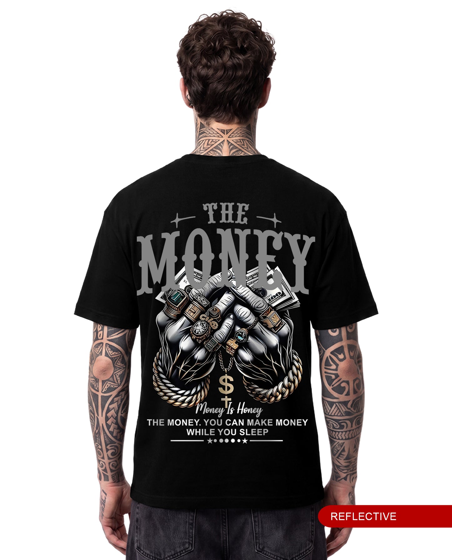 Reflective Money is Honey - Men Regular Fit Tees
