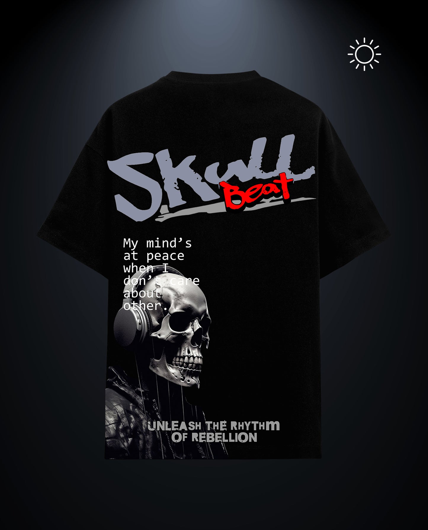 Skull Beat- Premium Men Oversized Tees