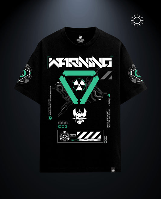 Warning - Premium Men Oversized Tees