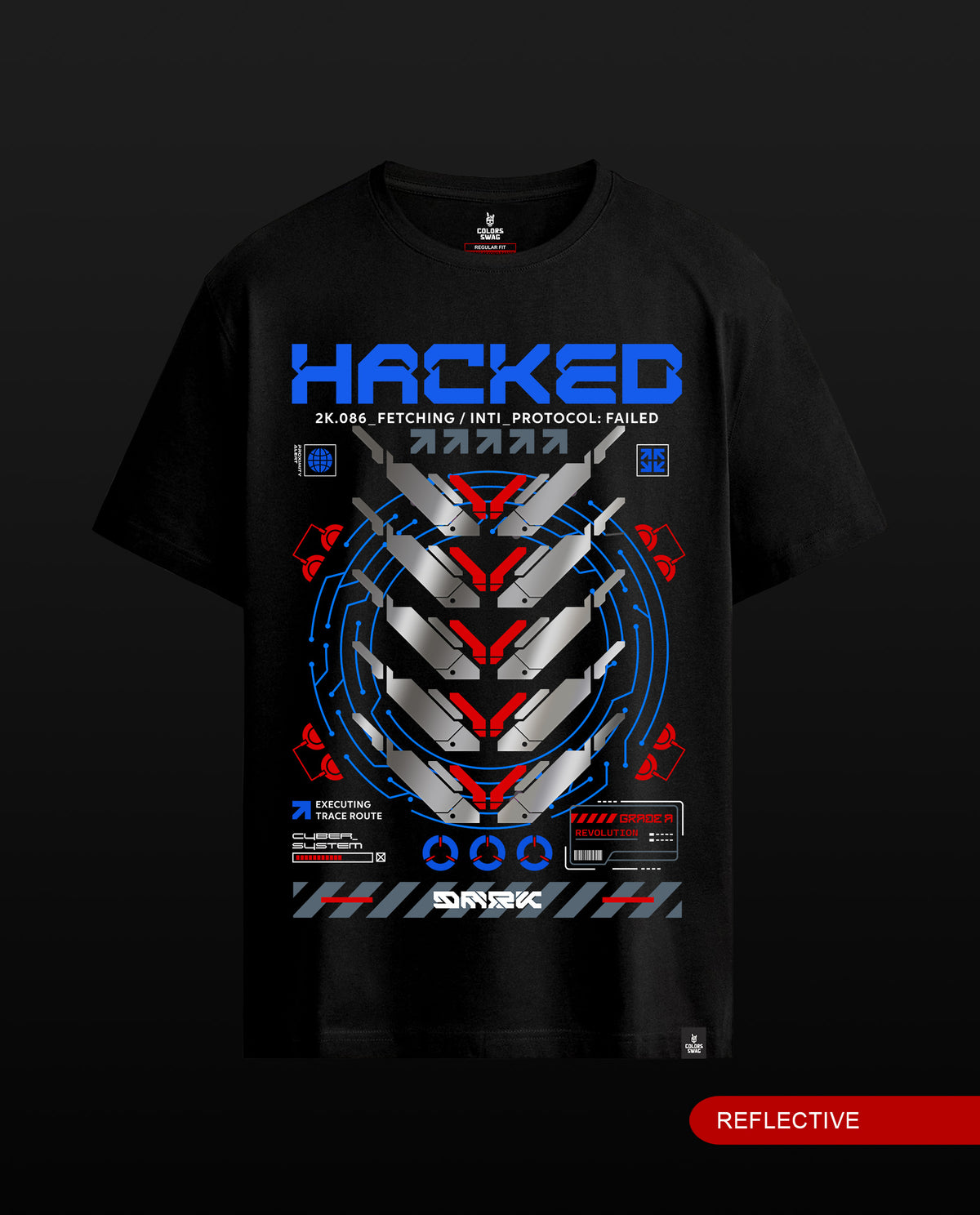 Hacked - Men Regular Fit Tees