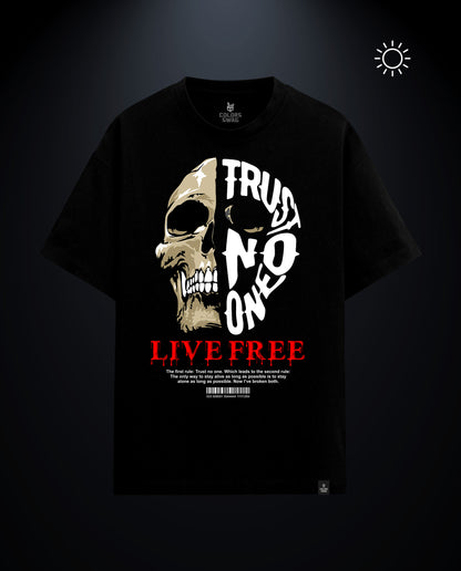 Trust No One - Premium Men Oversized Tees