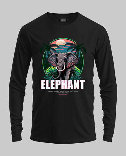 Elephant Full Sleeve T-Shirt