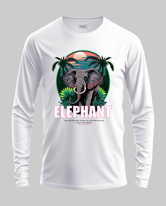 Elephant Full Sleeve T-Shirt