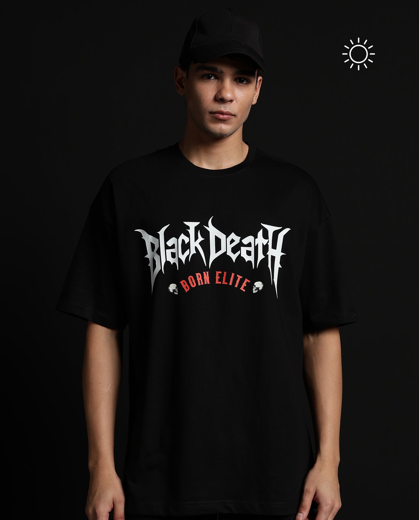 Black Death - Premium Men Oversized Tees