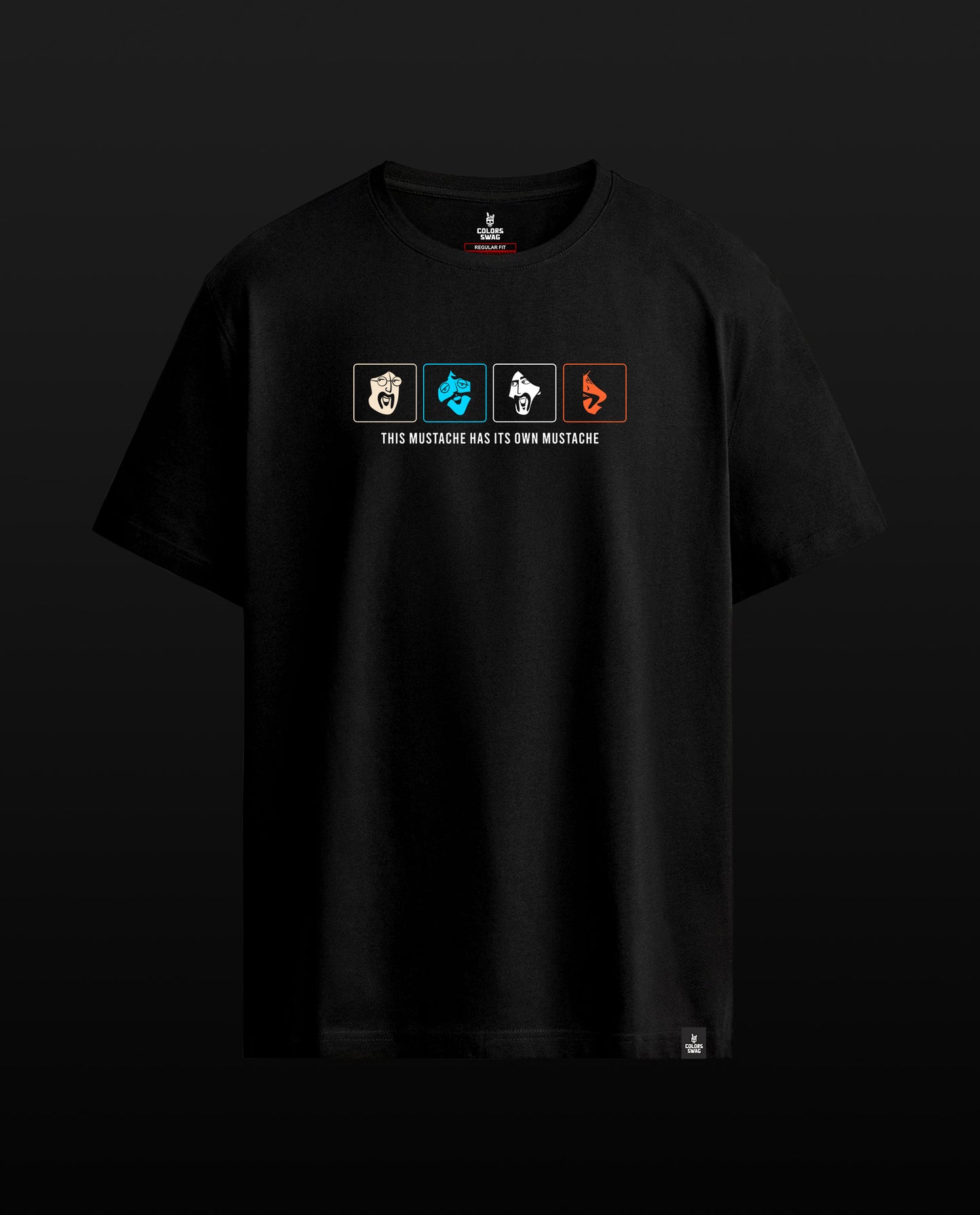 The Mustache - Men Regular Fit Tees