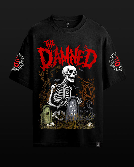 The Damned  - Premium Men Oversized Printed Tees