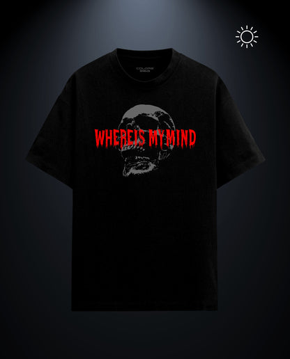 Where is mind - Premium Men Oversized Tees