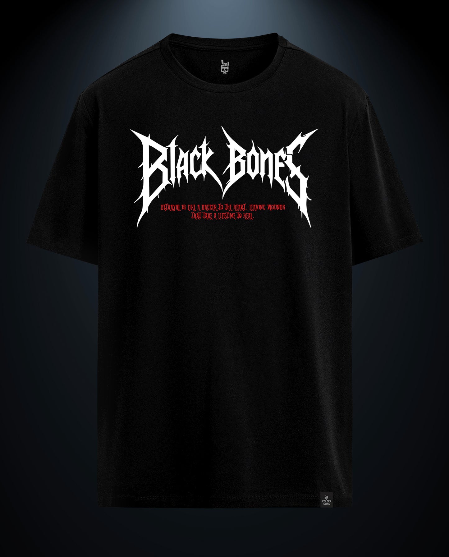 Reflect Black Bone - Men Regular Fit Tees