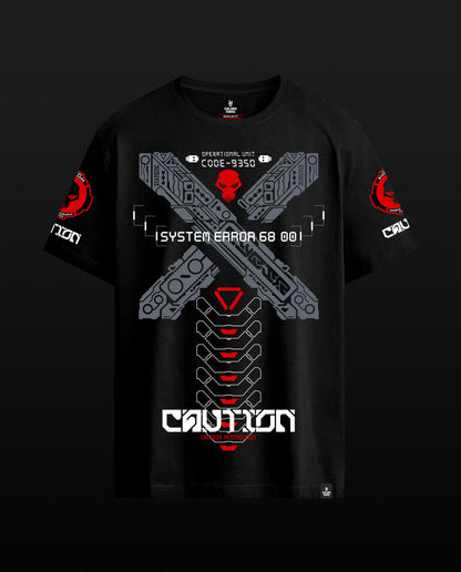 Caution -Premium Men Plus Size Fit Tees