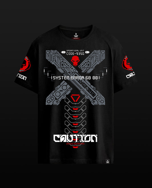 Caution -Premium Men Plus Size Fit Tees