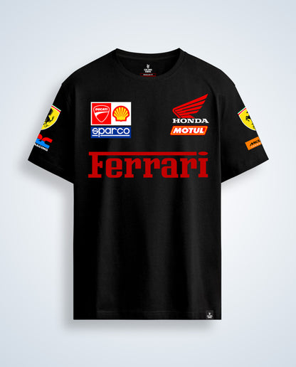 Ferrari - Premium Men Oversized Printed Tees