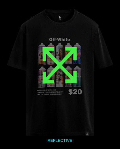 Reflect Get Black  - Men Regular Fit Tees