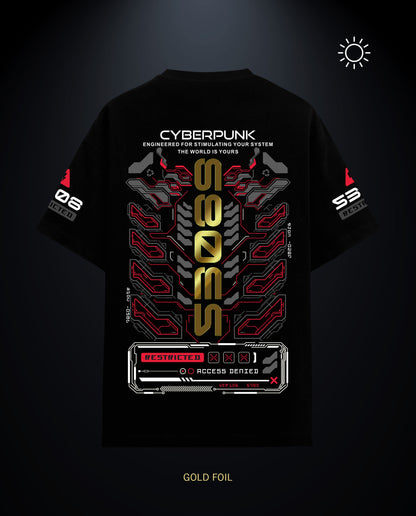 Cyber Punk - Premium Men Oversized Tees