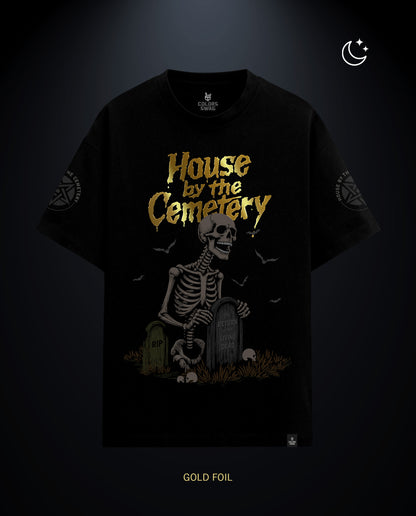 House by the cemetery - Premium Men Oversized Tees