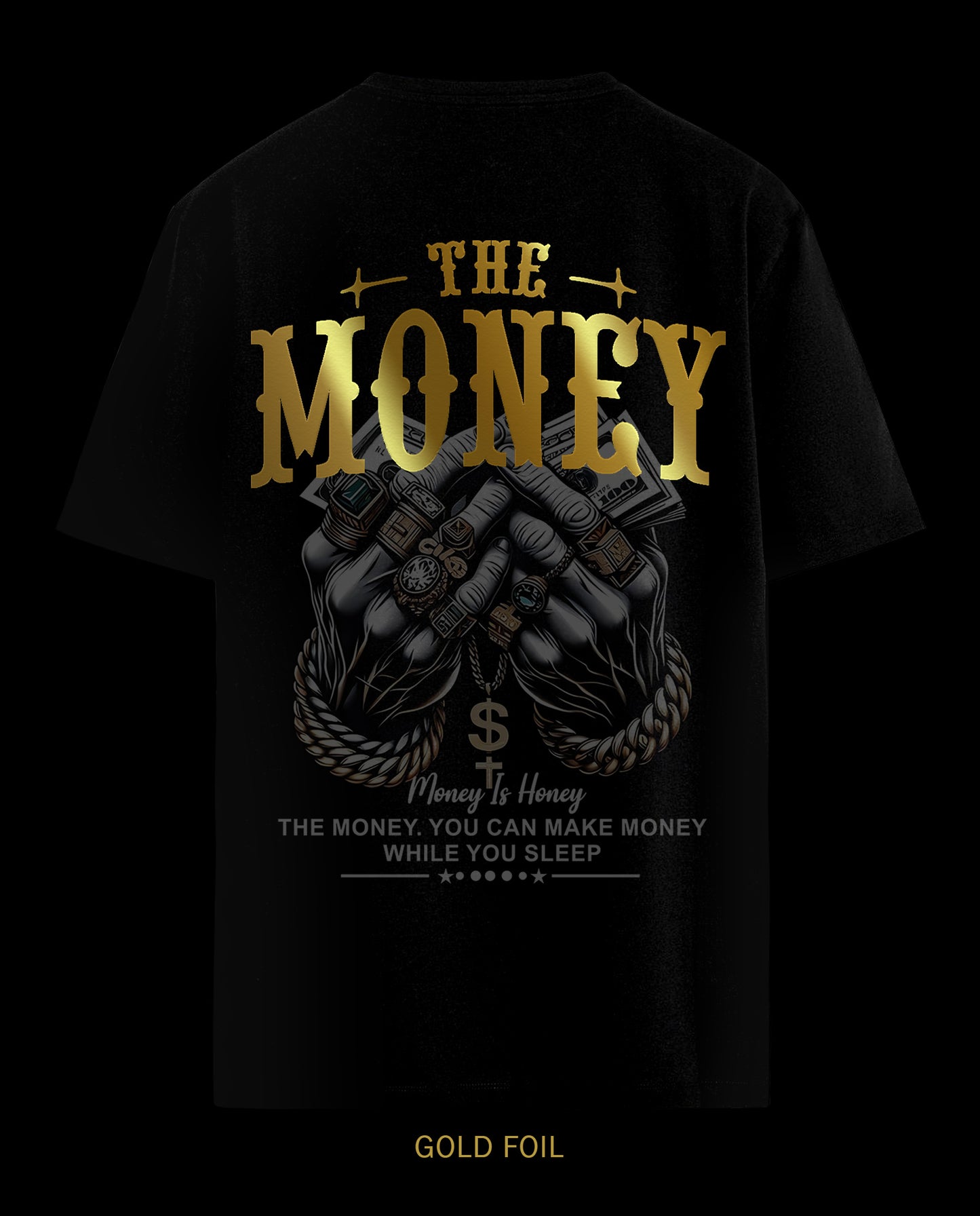 Reflective Money is Honey - Men Regular Fit Tees