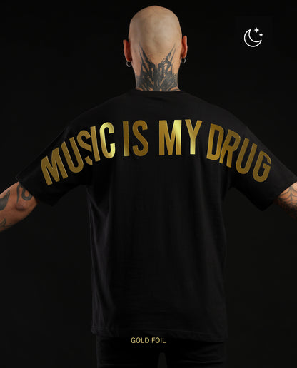 Reflect Music is my Drug - Men Regular Fit Tees