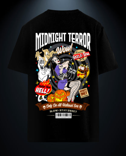 Midnight Terror  - Premium Women Oversized Tees