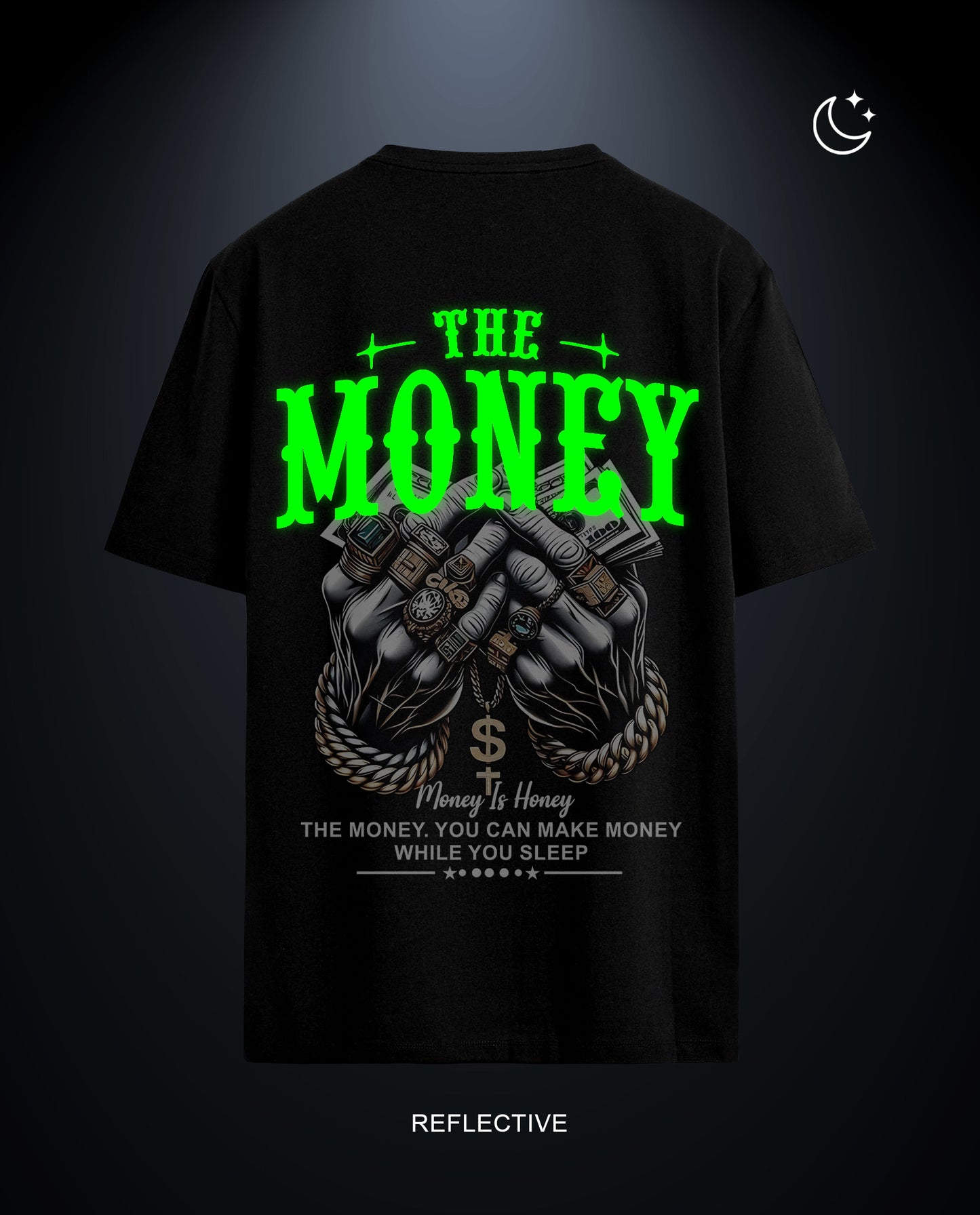 Reflective Money is Honey - Men Regular Fit Tees