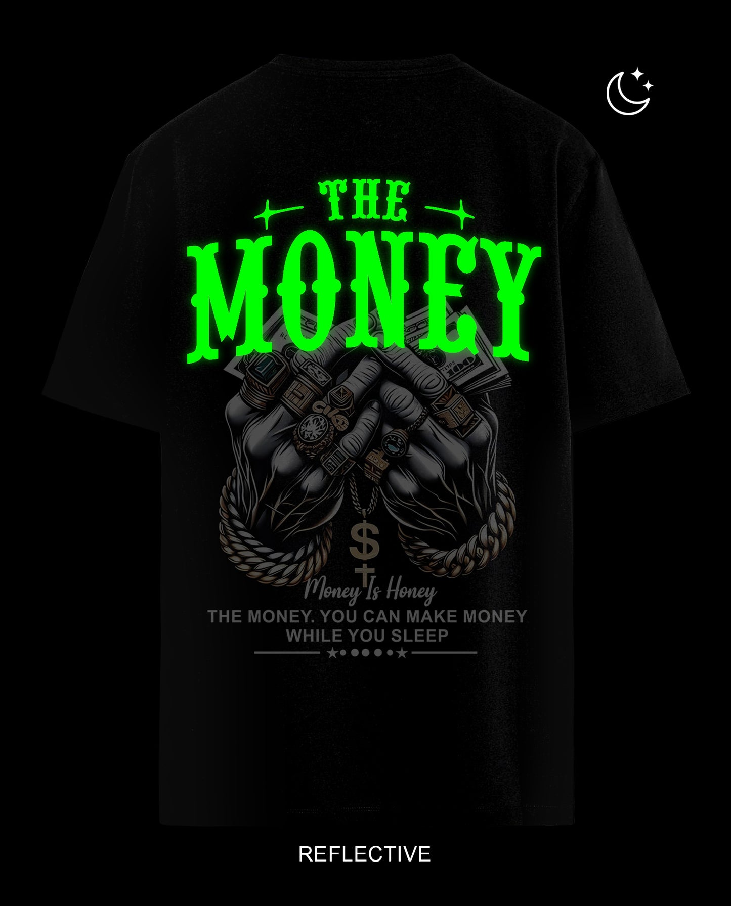 Reflective Money is Honey - Men Regular Fit Tees