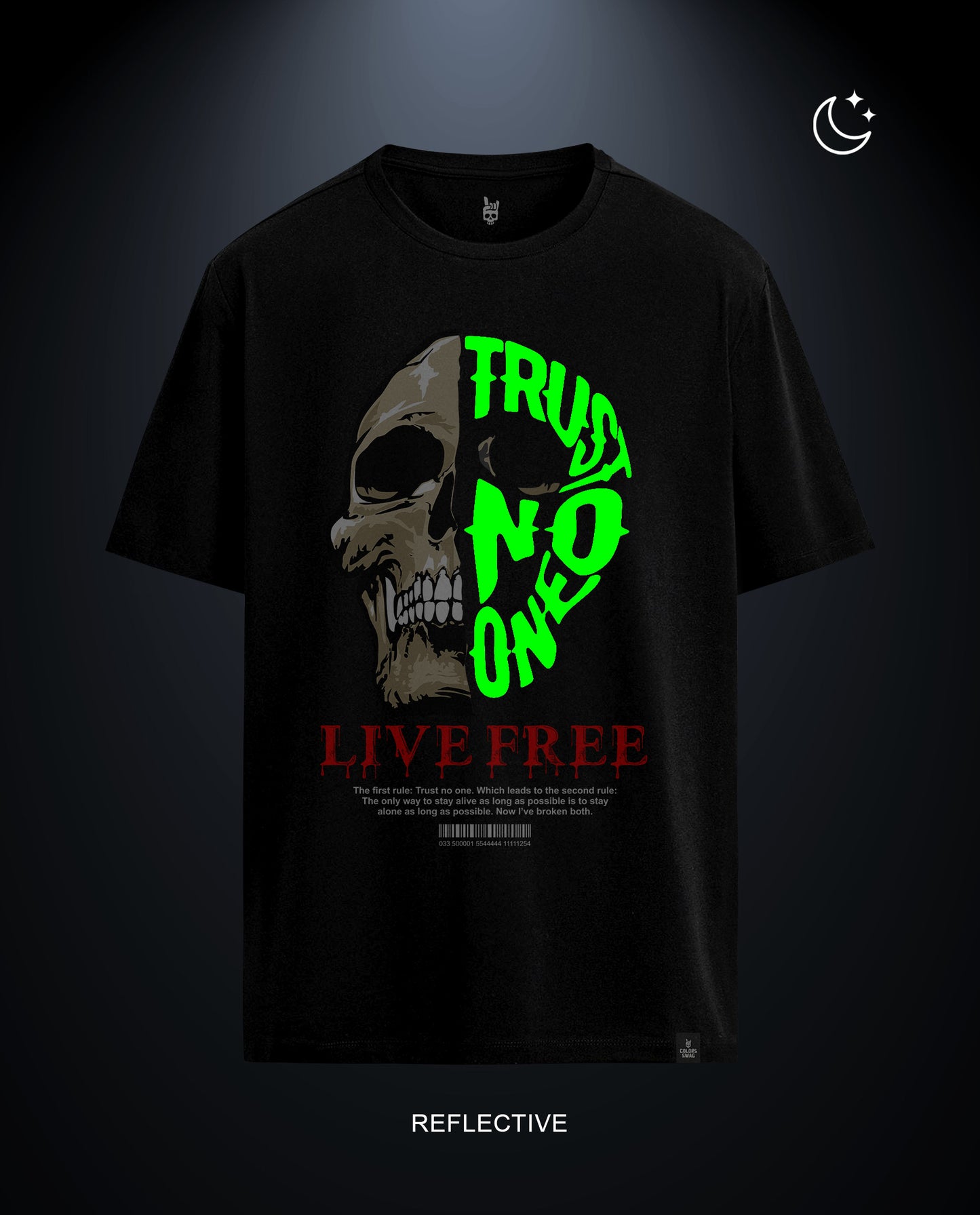 Reflect Trust No One - Men Regular Fit Tees