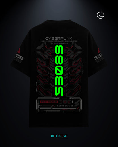 Cyber Punk - Premium Men Oversized Tees