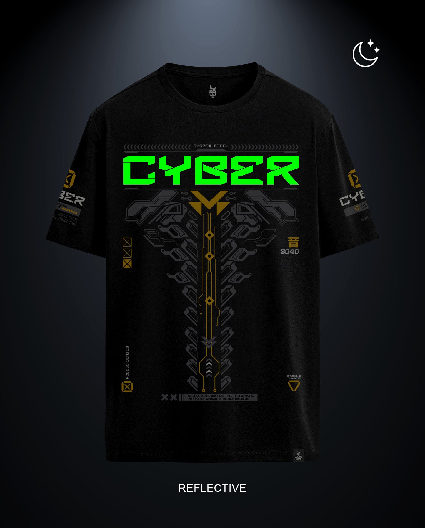 Reflect Cyber - Men Regular Fit Tees