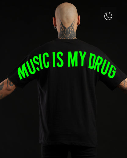 Reflect Music is my Drug - Men Regular Fit Tees