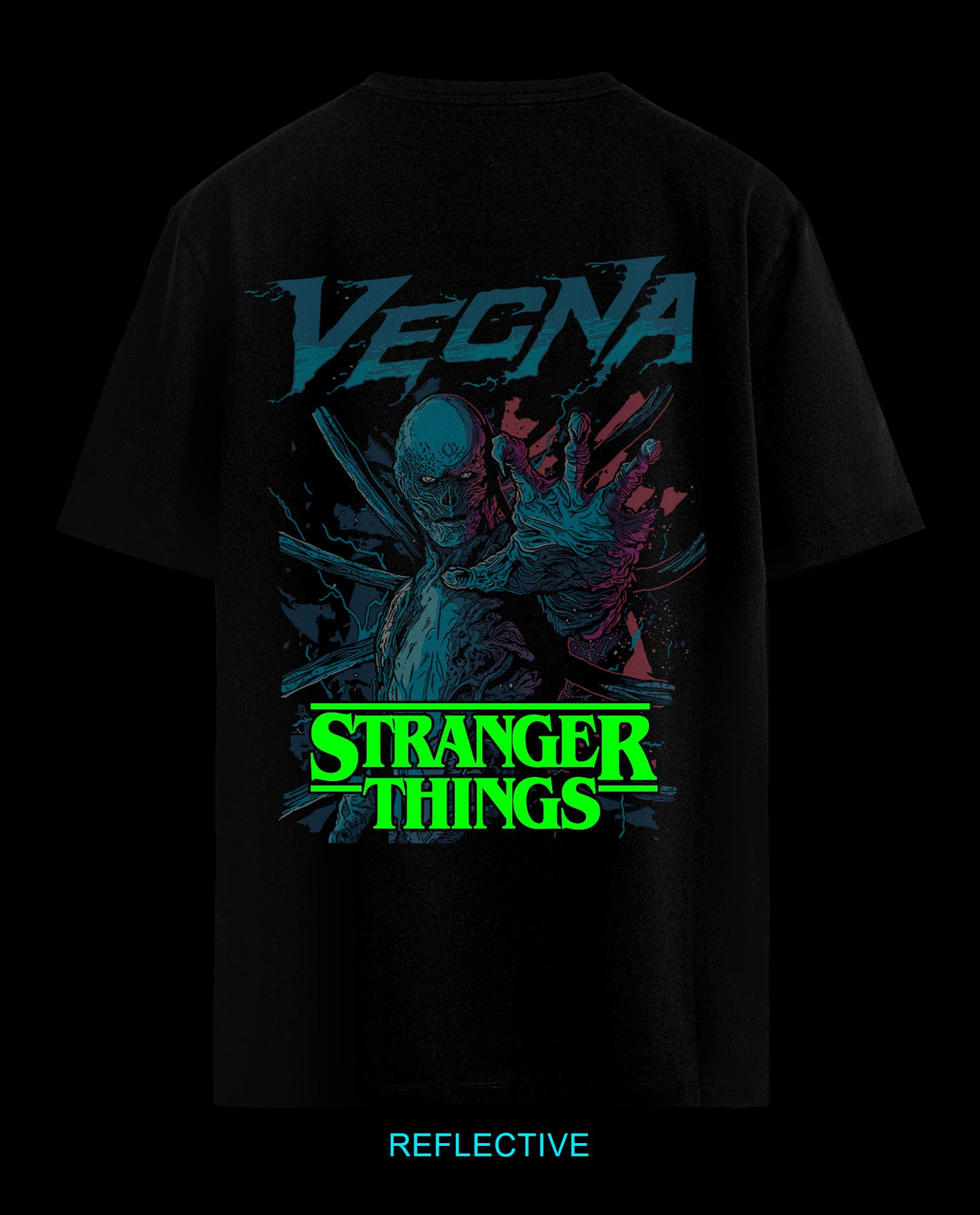 Reflect Stranger Things - Men Regular Fit Tees