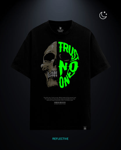 Trust No One - Premium Men Oversized Tees