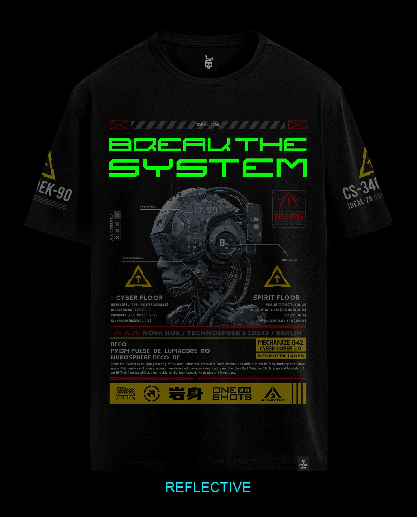 Reflect Break the system - Men Regular Fit Tee