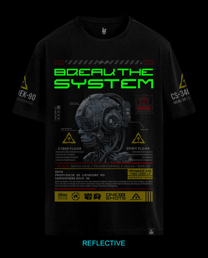 Reflect Break the system - Men Regular Fit Tee