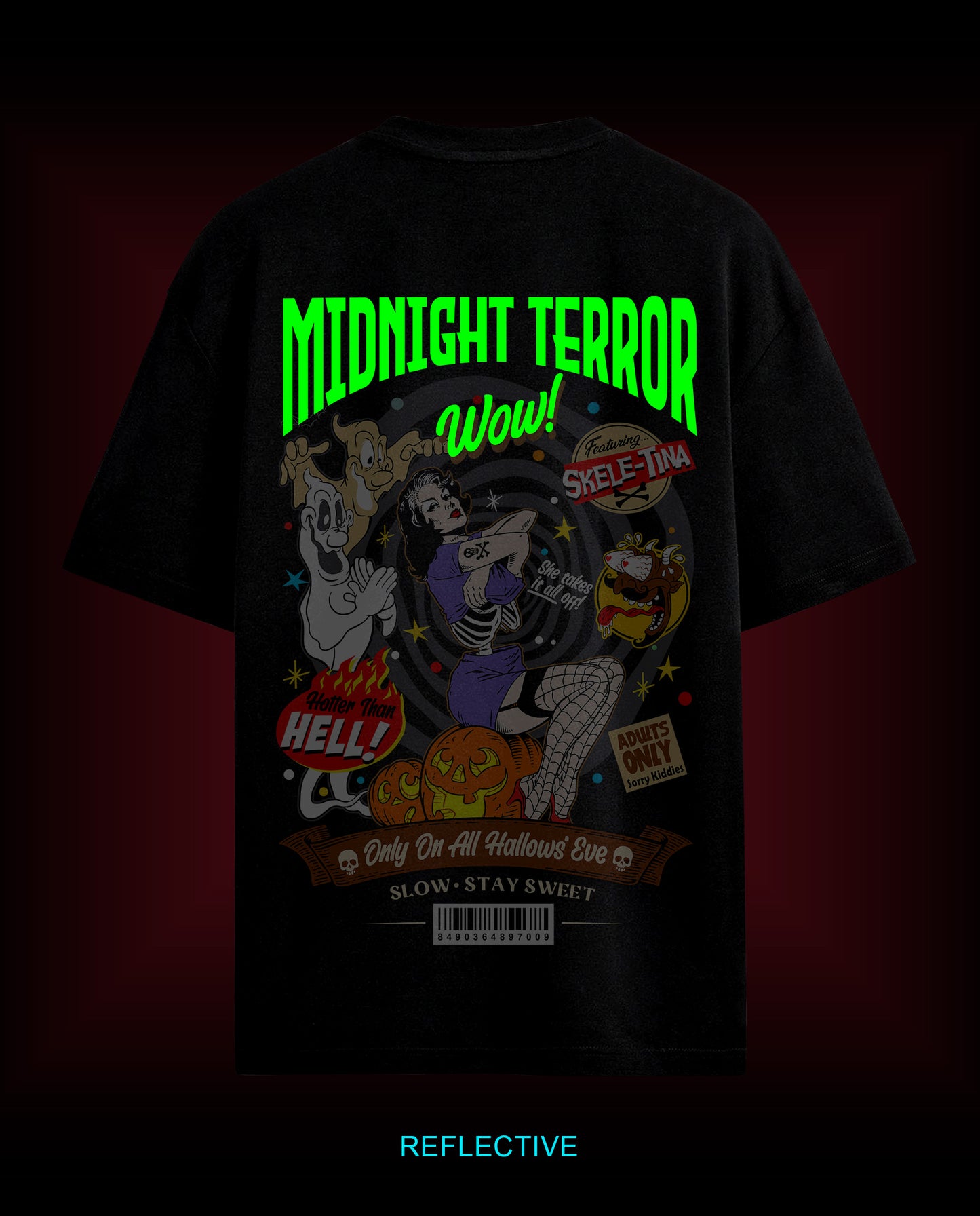 Midnight Terror - Premium Men Oversized Tees