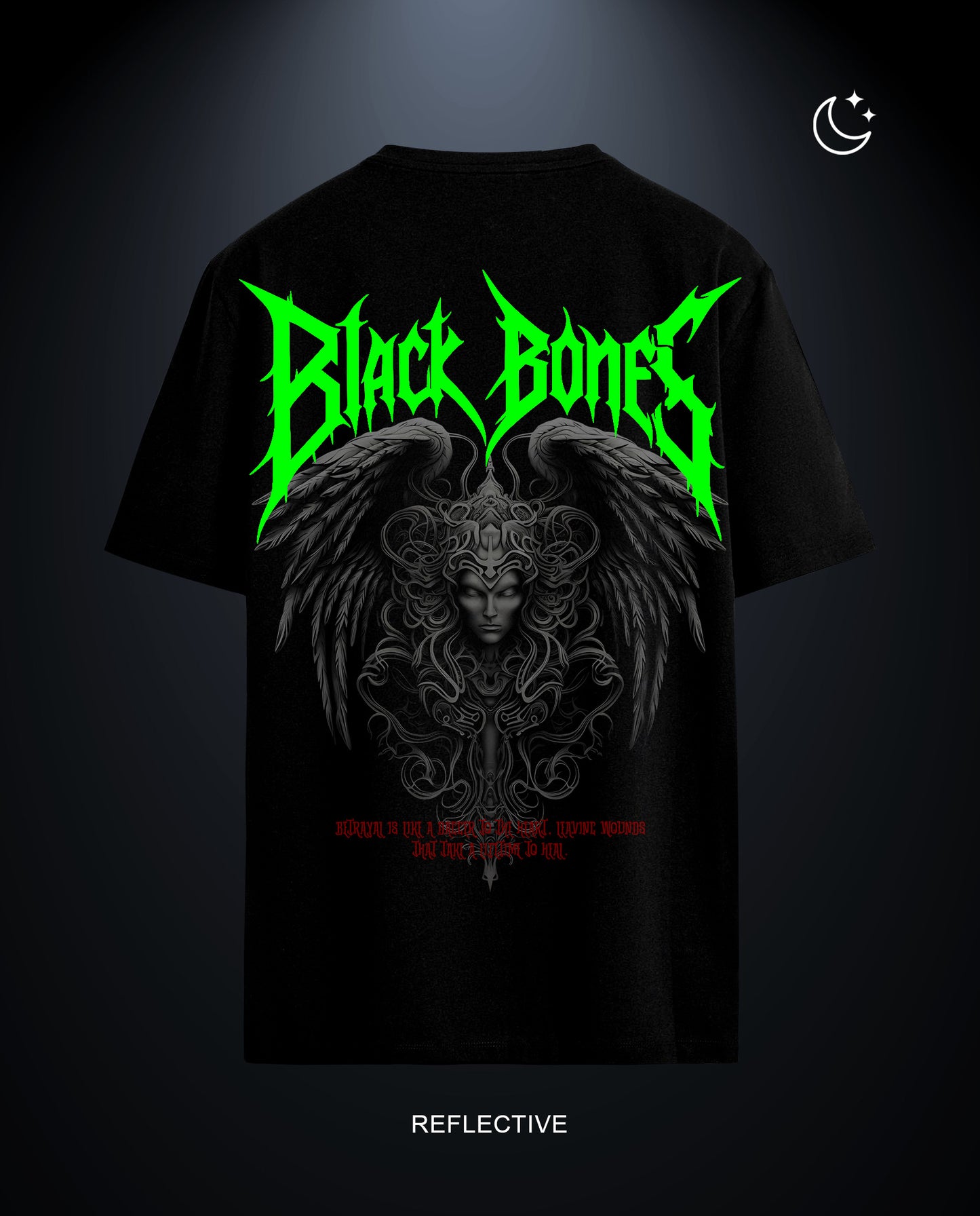 Reflect Black Bone - Men Regular Fit Tees