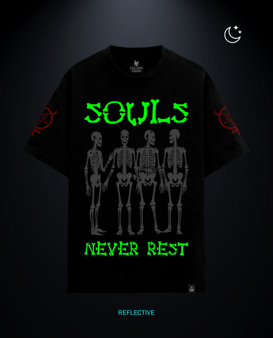 Soul Never Rest - Premium Men Oversized Tees