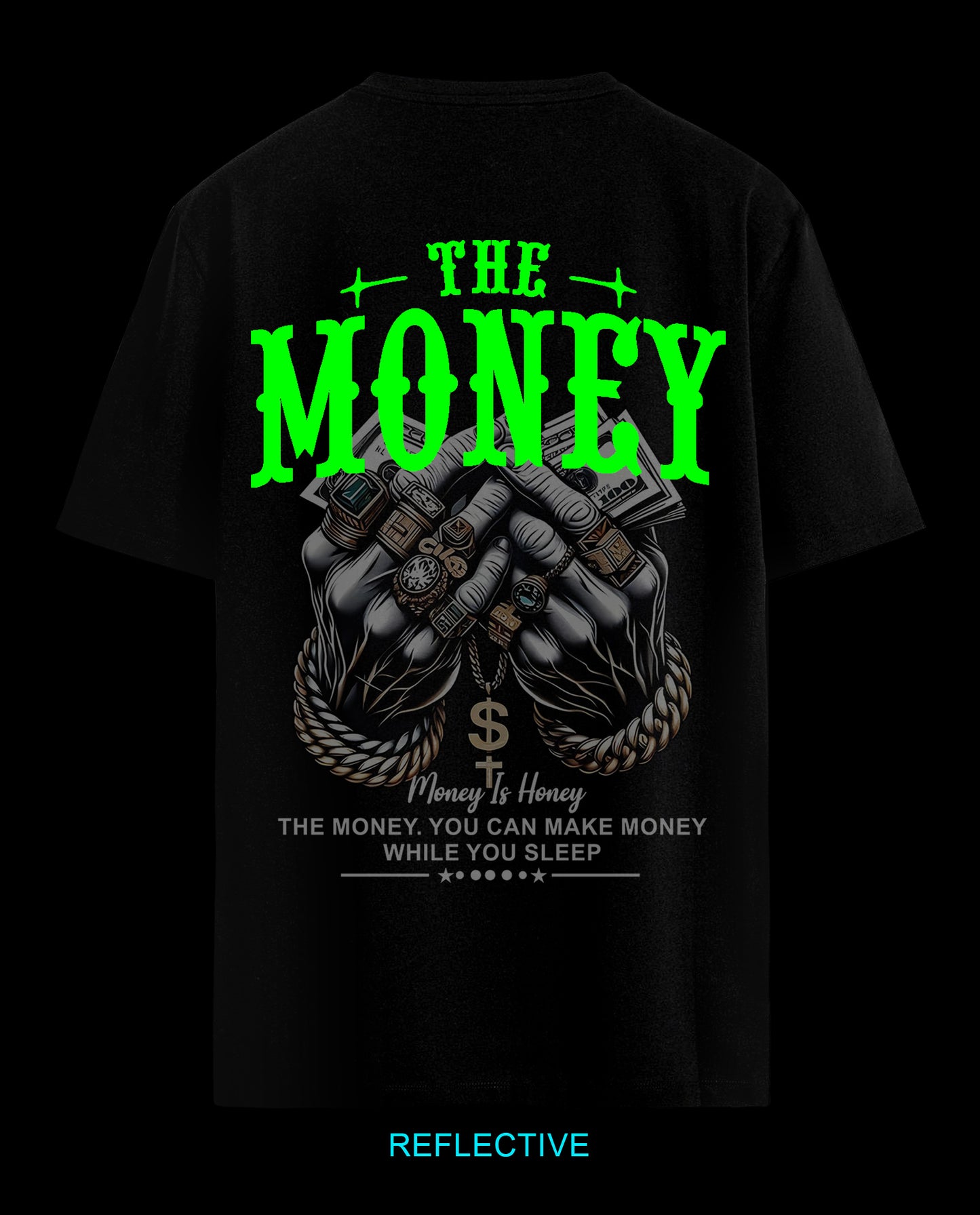 Reflective Money is Honey - Men Regular Fit Tees