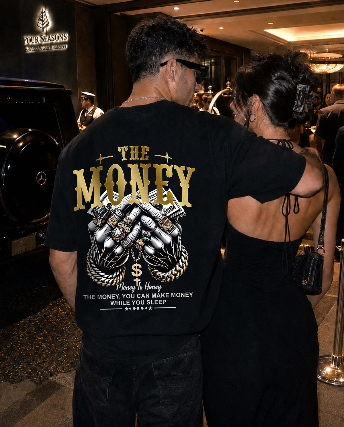 Reflective Money is Honey - Men Regular Fit Tees