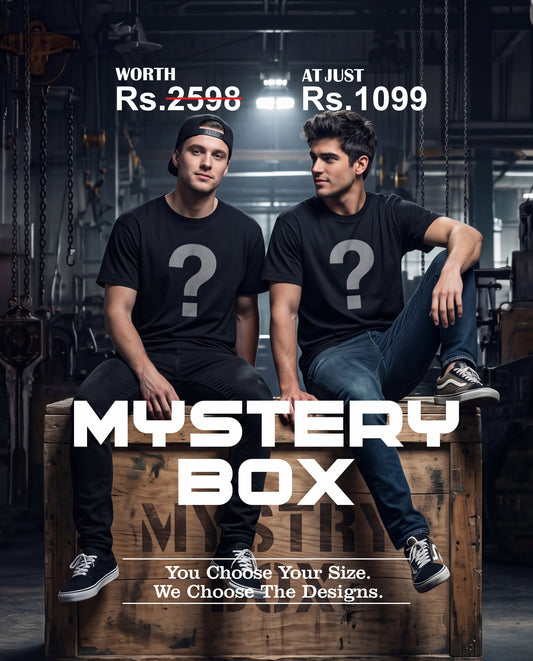 Mystery Box: Get 2 Mystery Premium Regular Fit T-Shirts