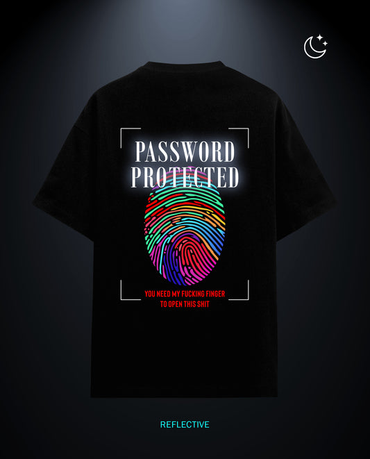 Password Protection - Premium Women Oversized Tees