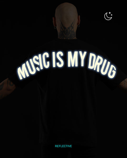 Music is my Drug - Plus Size Regular Fit Tees