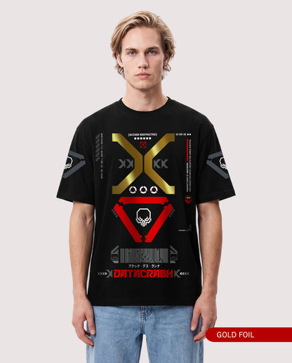 Data Crush - Gold Men Regular Fit Tees