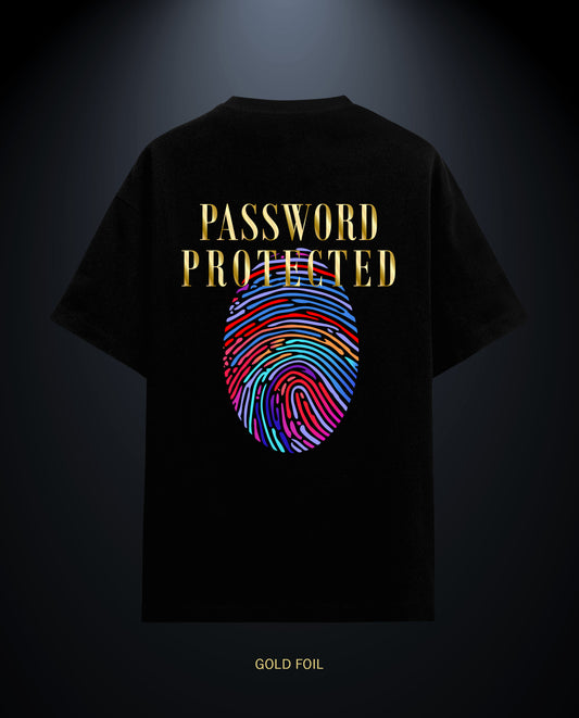 Password Protection - Premium Women Oversized Tees