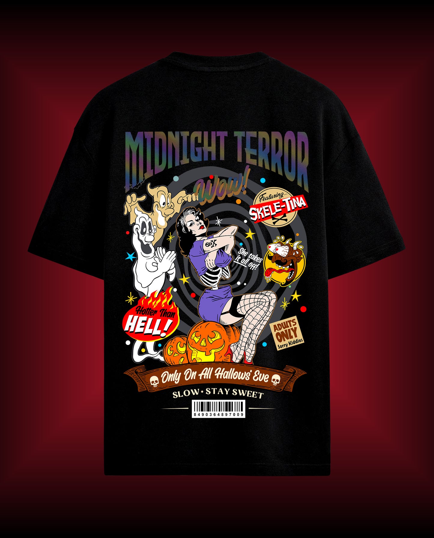Midnight Terror - Premium Men Oversized Tees