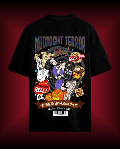 Midnight Terror - Premium Men Oversized Tees