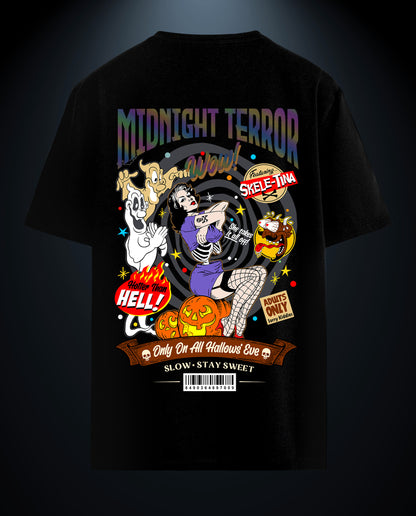 Midnight Terror  - Premium Women Oversized Tees