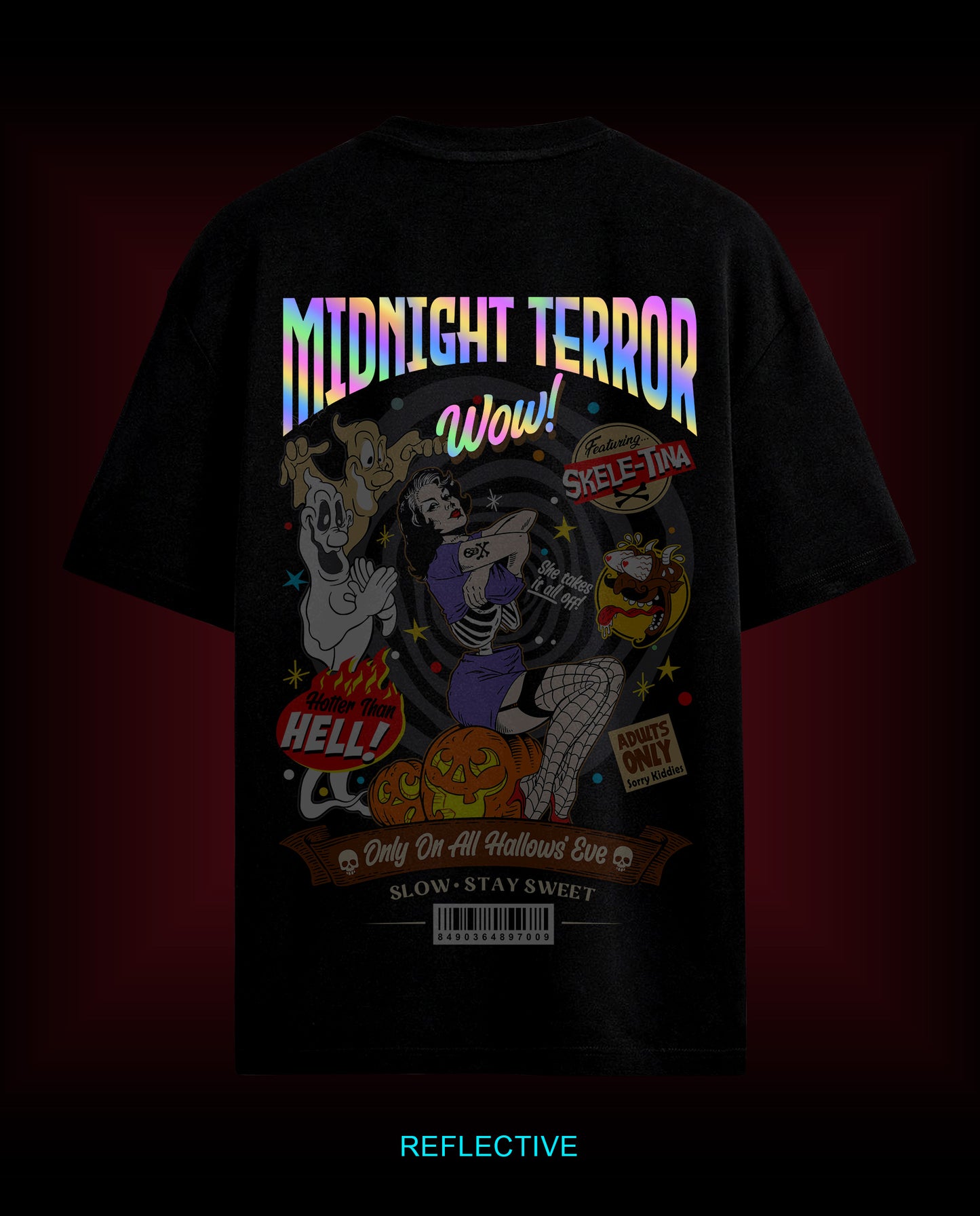 Midnight Terror - Premium Men Oversized Tees