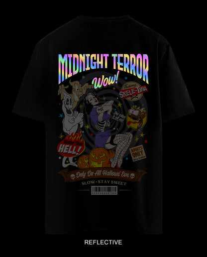 Midnight Terror  - Premium Women Oversized Tees