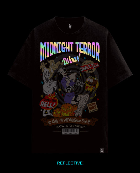 Midnight Terror - Premium Men Oversized Tees